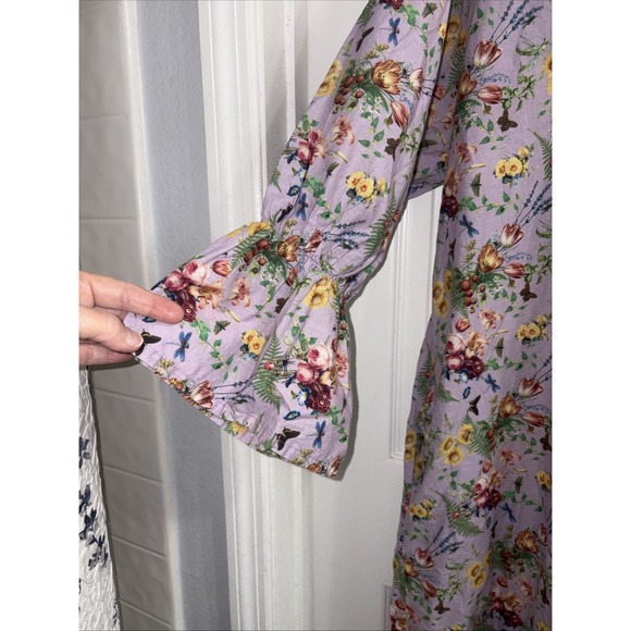 Hopeless Romantic Nightgown 1X/2X Cotton Victorian Ruffles Sleep Dress - Picture 5 of 9